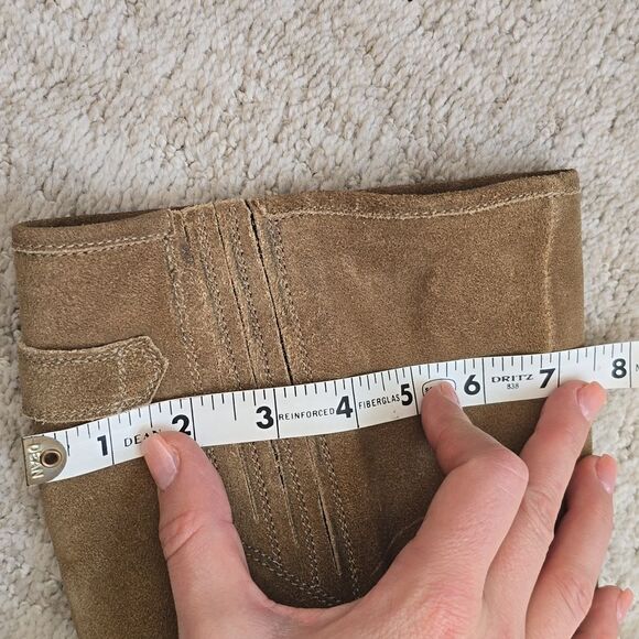 Garnet Hill | Suede Leather Tall Riding Boots - Picture 11 of 11